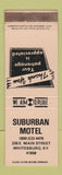Matchbook Cover - Suburban Motel Whitesburg KY WEAR