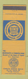 Matchbook Cover - Merchants & Framers Bank Ecru MS