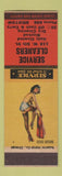 Matchbook Cover - Service Cleaners pinup SAMPLE