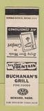 Matchbook Cover - Buchanan's Grill Seward NE