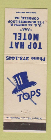 Matchbook Cover - Top Hat Motel Cordele GA