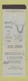 Matchbook Cover - Woodall Liquor Store Adams NY WORN