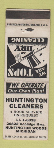 Matchbook Cover - Huntington Cleaners Huntington Woods MI WEAR