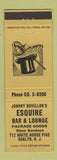 Matchbook Cover - Johnny Bouillon's Esquire Bar Oaklyn NJ