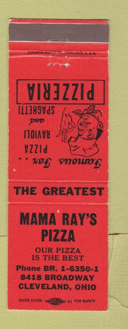 Matchbook Cover - Mama Ray's Pizza Cleveland OH