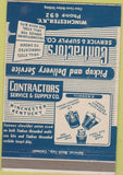 Matchbook Cover - Contractors Service Supply Winchester KY 40 Strike