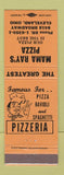 Matchbook Cover - Mama Ray's Pizza Cleveland OH ORANGE