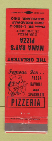 Matchbook Cover - Mama Ray's Pizza Cleveland OH RED