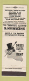 Matchbook Cover - Sherman's Quality Cleaners South Bend IN