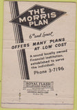 Matchbook Cover - The Morris Plan Des Moines IA loans 40 Strike
