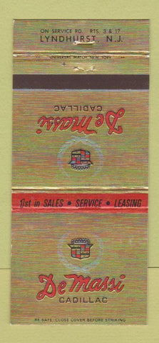 Matchbook Cover - DeMassi Cadillac Englewood Cliffs Lyndhurst NJ 30 Strike
