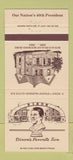 Matchbook Cover - Dixon National Bank IL Ronald Reagan 30 Strike