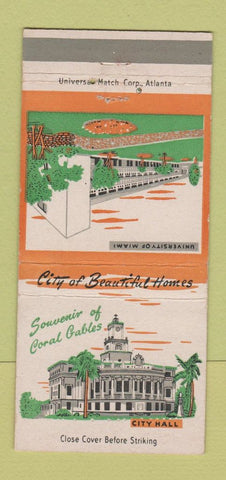 Matchbook Cover - Carls's Liquors Coral Gables FL Miami 30 Strike