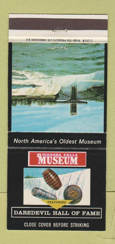 Matchbook Cover - Niagara Falls ON Daredevil Hall of Fame museum 30 Strike