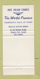 Matchbook Cover - Niagara Falls ON Daredevil Hall of Fame museum 30 Strike