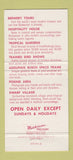 Matchbook Cover - Busch Gardens Tampa FL Parrots 30 Strike