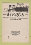 Matchbook Cover - Pierce Homes Birmingham Bloomfield MI 40 Strike SAMPLE