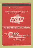 Matchbook Cover - Ohio Seamless Tube Shelby OH 40 Strike SAMPLE