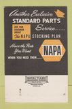 Matchbook Cover - Standard Auto Parts NAPA Memphis TN 40 Strike SAMPLE
