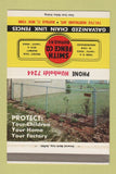 Matchbook Cover - Smith Fence Buffalo NY 40 Strike SAMPLE