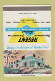 Matchbook Cover - Regent Builders Los Angeles CA 40 Strike SAMPLE