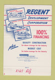 Matchbook Cover - Regent Builders Los Angeles CA 40 Strike SAMPLE
