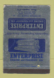 Matchbook Cover - Enterprise Engine Foundry New Orleans LA 40 Strike SAMPLE