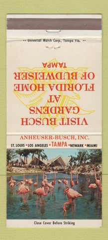 Matchbook Cover - Busch Gardens Tampa FL Flamingos 30 Strike