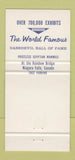 Matchbook Cover - Niagara Falls ON Daredevil Hall of Fame museum 30 Strike