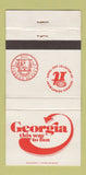 Matchbook Cover - Georgia Tourism Commerce Atlanta GA WEAR 30 Strike