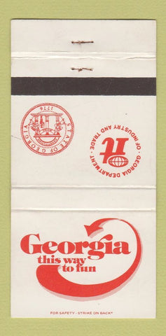 Matchbook Cover - Georgia Tourism Commerce Atlanta GA WEAR 30 Strike