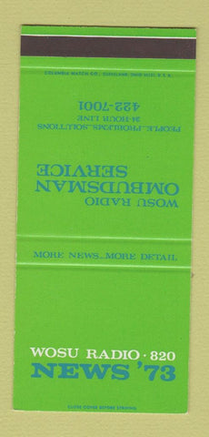 Matchbook Cover - WOSU Radio 820 30 Strike SAMPLE