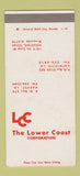 Matchbook Cover Lower Coast Corp Harvey Lafayette LA Houston TX 30 Strike SAMPLE