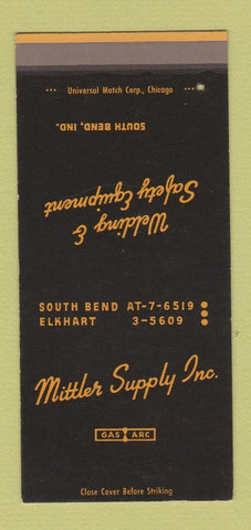 Matchbook Cover - Mittler Supply South Bend IN 30 Strike SAMPLE
