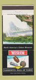 Matchbook Cover - Niagara Falls ON Daredevil Hall of Fame museum 30 Strike