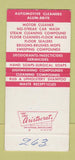 Matchbook Cover - Rex Janitor Supply Tampa FL Vacuum 30 Strike SAMPLE