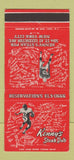 Matchbook Cover - Kenny's Steak Pub New York City football 30 Strike