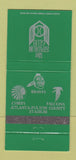 Matchbook Cover - Stadium Club Atlanta GA Falcons Braves Chiefs sports 30 Strike