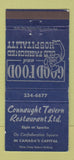 Matchbook Cover - Connaught Tavern Restaurant Ottawa ON 30 Strike