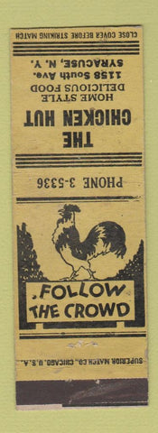 Matchbook Cover - The Chicken Hut Syracuse NY