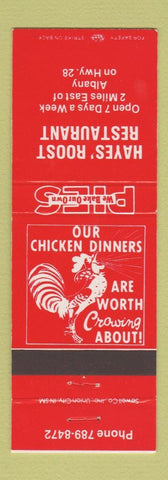 Matchbook Cover - Mayes' Roost Restaurant Albany NY