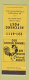 Matchbook Cover - Hitching Post Fried Chicken Mount Washington