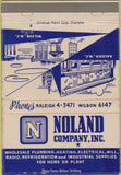 Matchbook Cover - Noland Plumbing Heating Wilson Raleigh NC 40 Strike