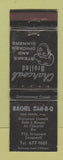 Matchbook Cover - Rachel BBQ Longueuil QC WORN