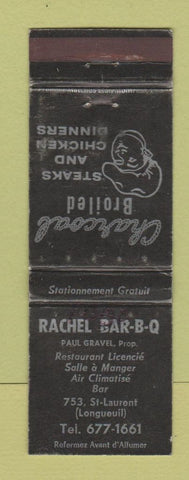 Matchbook Cover - Rachel BBQ Longueuil QC WORN