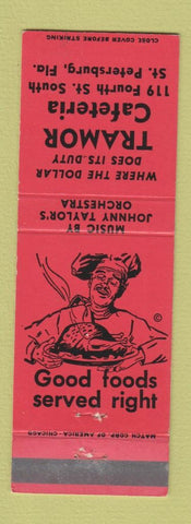 Matchbook Cover - Tramor Cafeteria St Petersburg FL