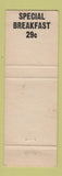 Matchbook Cover - Tramor Cafeteria St Petersburg FL