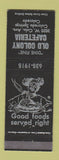 Matchbook Cover - Old Colony Cafeteria Colorado Springs