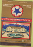 Matchbook Cover - Camp Stoneman Pittsburg CA postcard 40 Strike