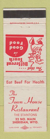 Matchbook Cover - Town House Restaurant Sheridan WY